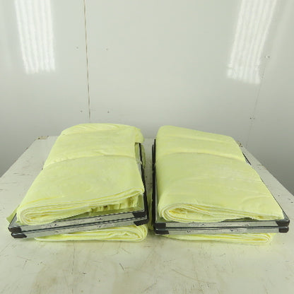 Air Handler PAP8-695SCUST 16x24x22 Bag Filter 90-95% Yellow Synthetic 6P Lot of 4