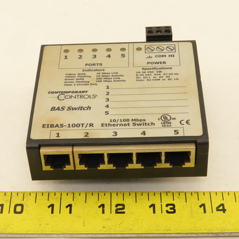 Contemporary Controls EIBA5-100T/R 10/100 Mbps Ethernet BAS Switch