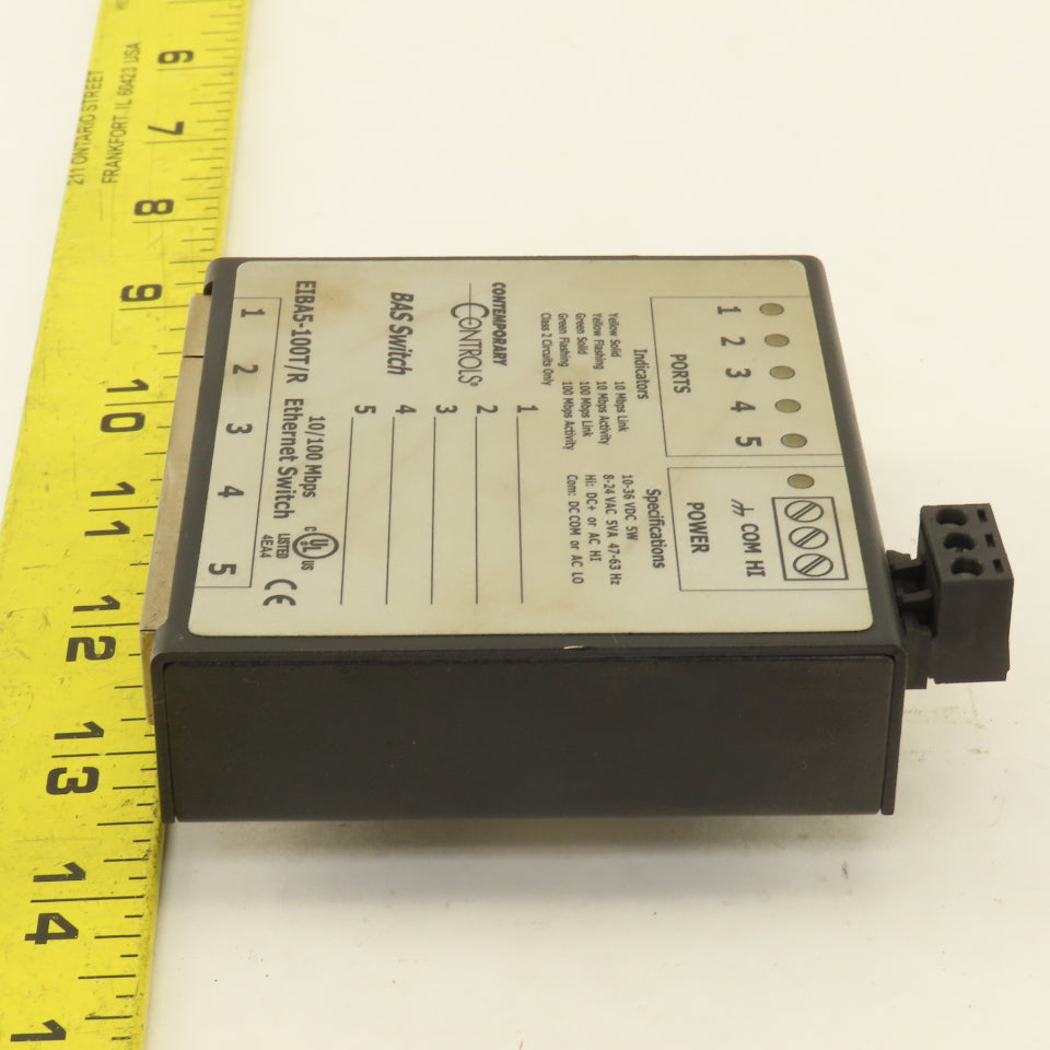 Contemporary Controls EIBA5-100T/R 10/100 Mbps Ethernet BAS Switch
