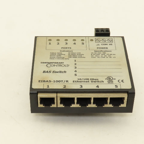 Contemporary Controls EIBA5-100T/R 10/100 Mbps Ethernet BAS Switch