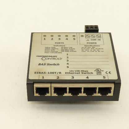 Contemporary Controls EIBA5-100T/R 10/100 Mbps Ethernet BAS Switch