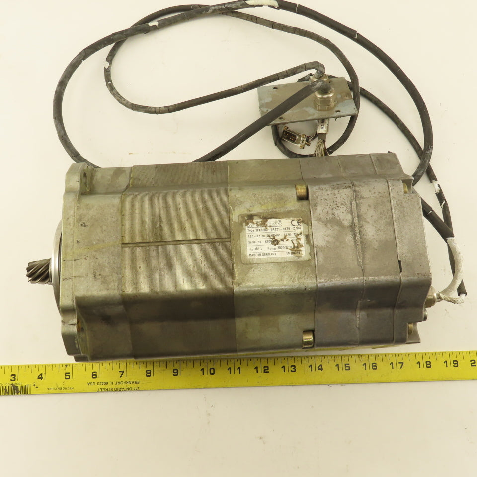 Siemens 1FK6083-6AZ21-9ZZ9-ZS02 AC Electric Servo Motor 151VAC