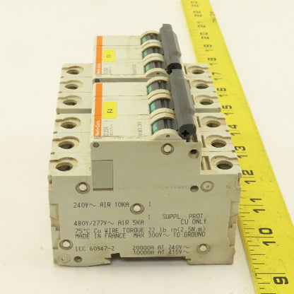 Merlin Gerin 24542 Multi 9 3 Pole D25A 25A Circuit Breaker 300V Max Lot Of 2