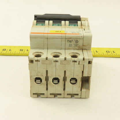 Merlin Gerin 17471 Multi 9 3 Pole D15A 15A Circuit Breaker W/ Auxiliary