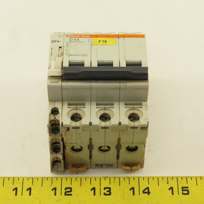 Merlin Gerin 24536 Multi 9 3 Pole D6A 6A Circuit Breaker