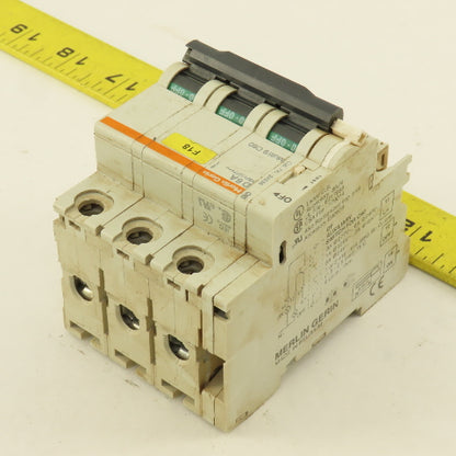 Merlin Gerin 24536 Multi 9 3 Pole D6A 6A Circuit Breaker