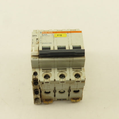 Merlin Gerin 24536 Multi 9 3 Pole D6A 6A Circuit Breaker