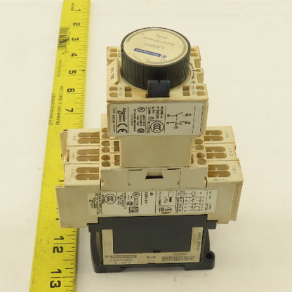 Telemecanique CAD323 600V 10A Contactor Relay W/ 0.1-3s Timer