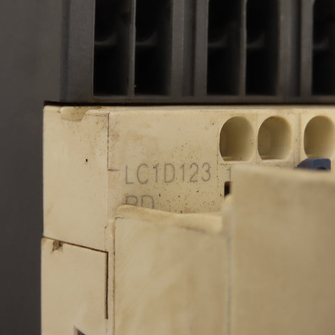 Telemecanique LC1D123 600V 20A 7.5Hp Contactor Relay W/ 0.1-3s LADT03 Timer