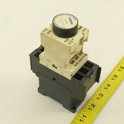Telemecanique LC1D123 600V 20A 7.5Hp Contactor Relay W/ 0.1-3s LADT03 Timer