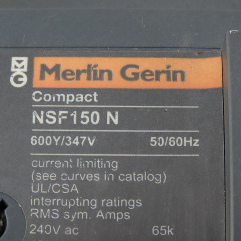 Merlin Gerin NSF150N 150A Main Circuit Breaker Assembly Bystronic Bystar 3015