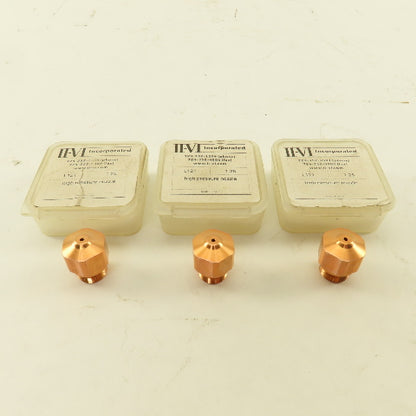 II-VI Inc. L121 1.25 Ø High Pressure Laser Cutting Nozzle HK12 Lot Of 3