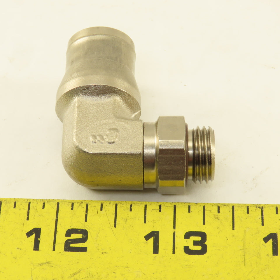 Legris G1/4 Male O-Ring x 12mm Push To Connect Stainless Steel Elbow