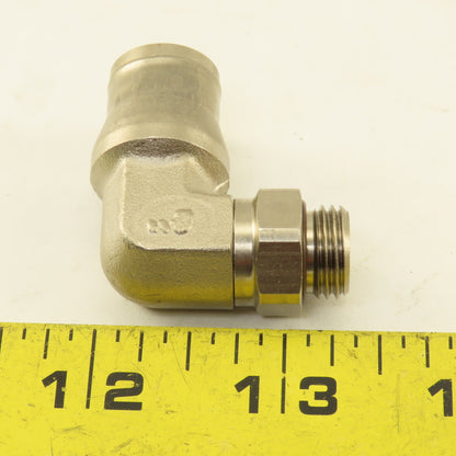 Legris G1/4 Male O-Ring x 12mm Push To Connect Stainless Steel Elbow
