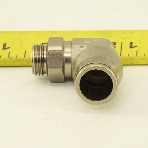 Legris G1/4 Male O-Ring x 12mm Push To Connect Stainless Steel Elbow