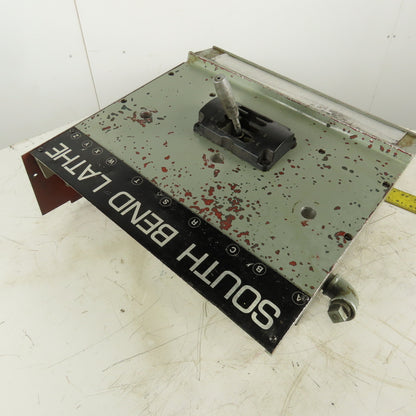 South Bend Thread Cutting Gearbox Cover From a 22" TURN-NADO EVS Lathe
