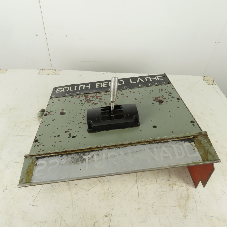 South Bend Thread Cutting Gearbox Cover From a 22" TURN-NADO EVS Lathe