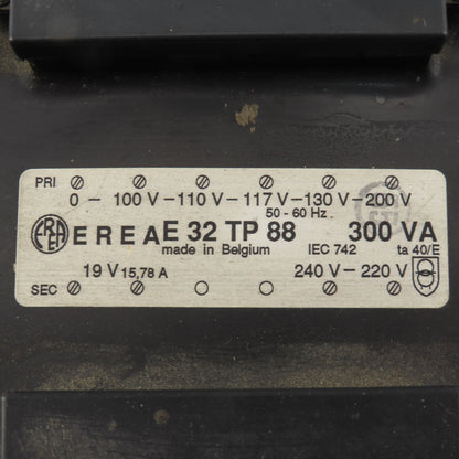 ERA E32 TP 88 Sealed Transformer 0-200V PRI 19V 240-220V Sec