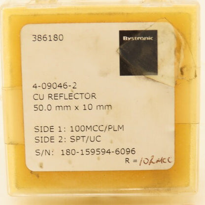 Bystronic 4-09046-2 50mm x 10mm CU Reflector 100MCC/PLM SPT/UC R=102mcc