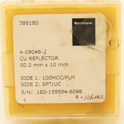 Bystronic 4-09046-2 50mm x 10mm CU Reflector 100MCC/PLM SPT/UC R=102mcc