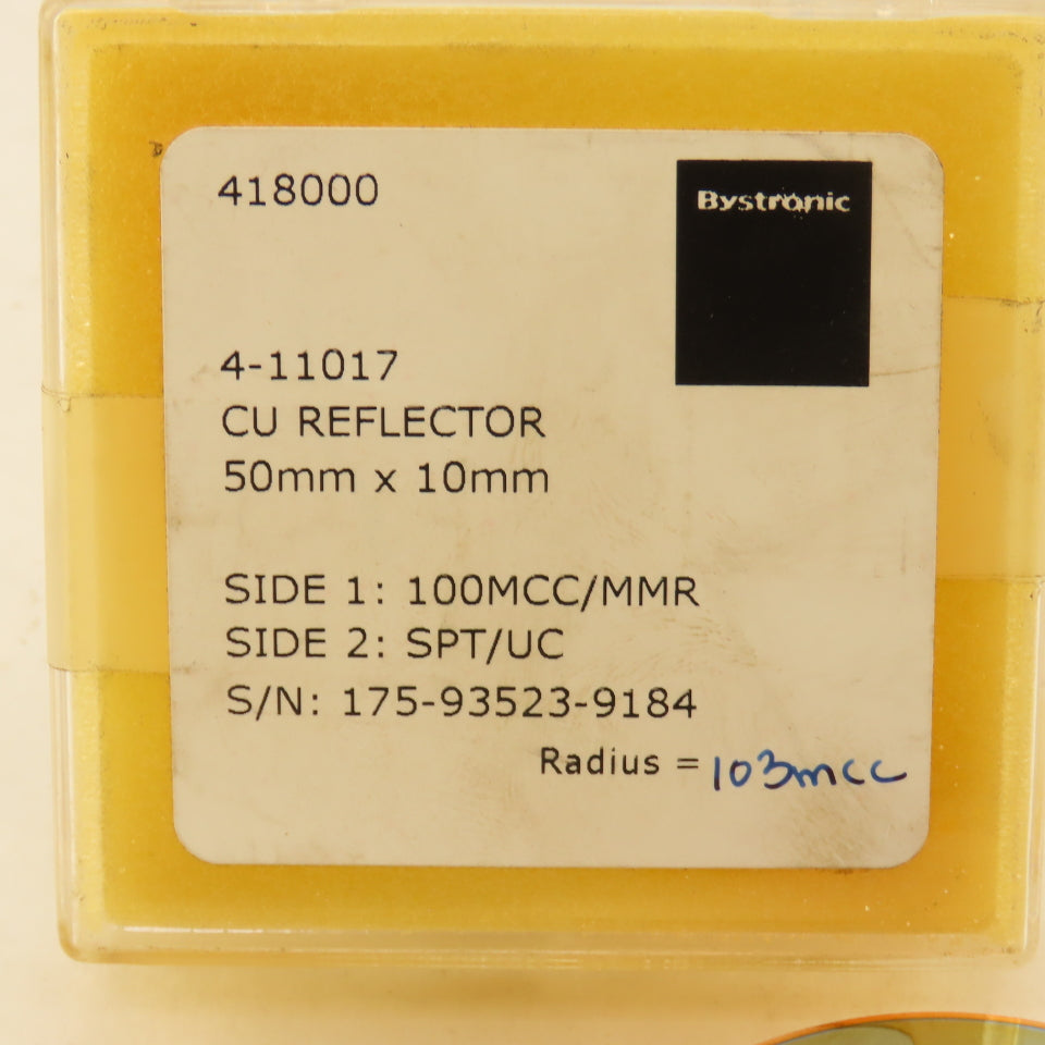 Bystronic 4-11017 50mm x 10mm CU Reflector 100MCC/MMR SPT/UC