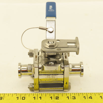 PBM SIHLD6X-9---04C 3/4" Sanitary Stainless Steel Locking Handle Ball Valve