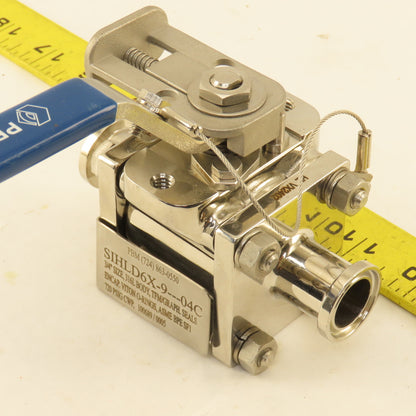 PBM SIHLD6X-9---04C 3/4" Sanitary Stainless Steel Locking Handle Ball Valve