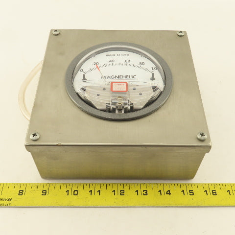 Dwyer Magnehelic 1-1.0 "W.C Differential Pressure Gauge 15PSI Stainless Steel