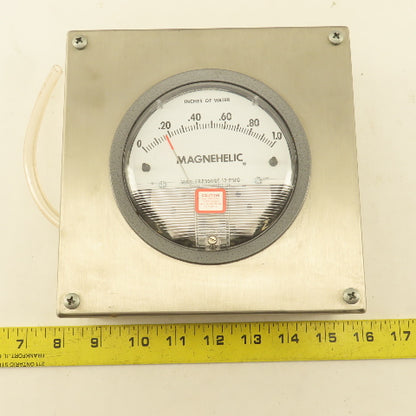Dwyer Magnehelic 1-1.0 "W.C Differential Pressure Gauge 15PSI Stainless Steel