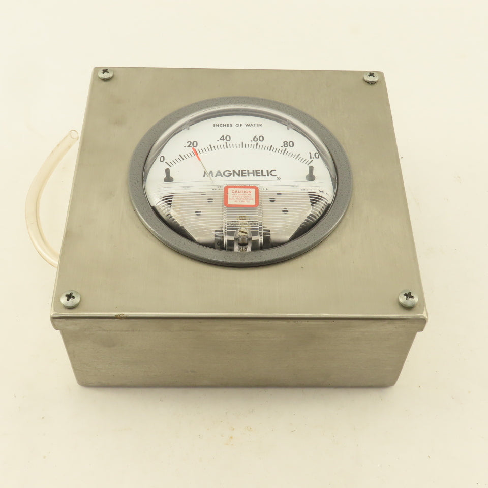 Dwyer Magnehelic 1-1.0 "W.C Differential Pressure Gauge 15PSI Stainless Steel