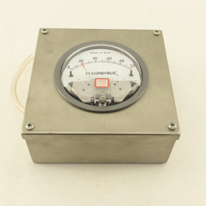 Dwyer Magnehelic 1-1.0 "W.C Differential Pressure Gauge 15PSI Stainless Steel