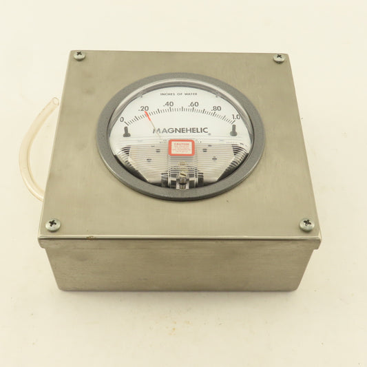 Dwyer Magnehelic 1-1.0 "W.C Differential Pressure Gauge 15PSI Stainless Steel