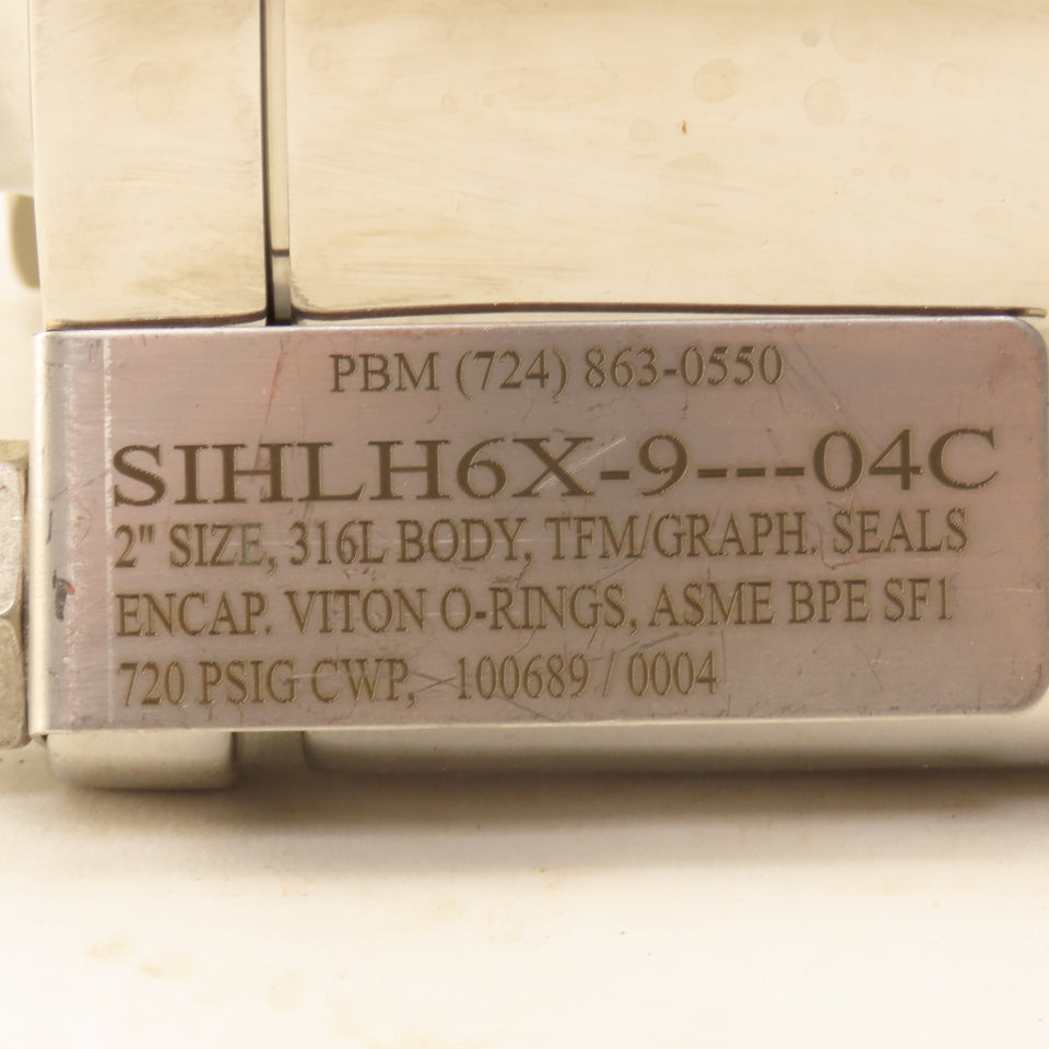 PBM SIHLH6X-9---04C 2" Stainless Steel Sanitary Locking Lever Ball Valve 720PSI