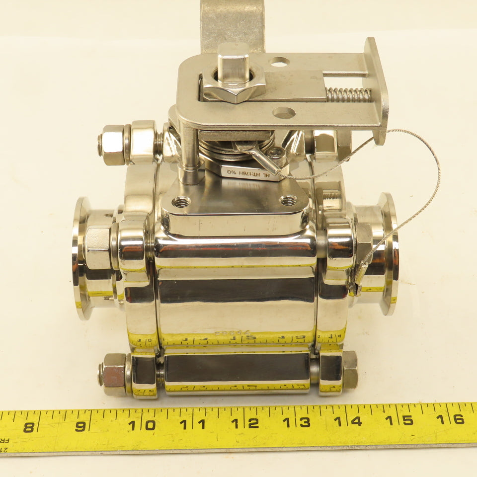 PBM SIHLH6X-9---04C 2" Stainless Steel Sanitary Locking Lever Ball Valve 720PSI