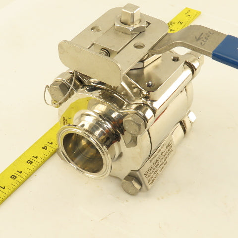 PBM SIHLH6X-9---04C 2" Stainless Steel Sanitary Locking Lever Ball Valve 720PSI