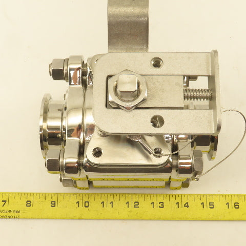 PBM SIHLH6X-9---04C 2" Stainless Steel Sanitary Locking Lever Ball Valve 720PSI