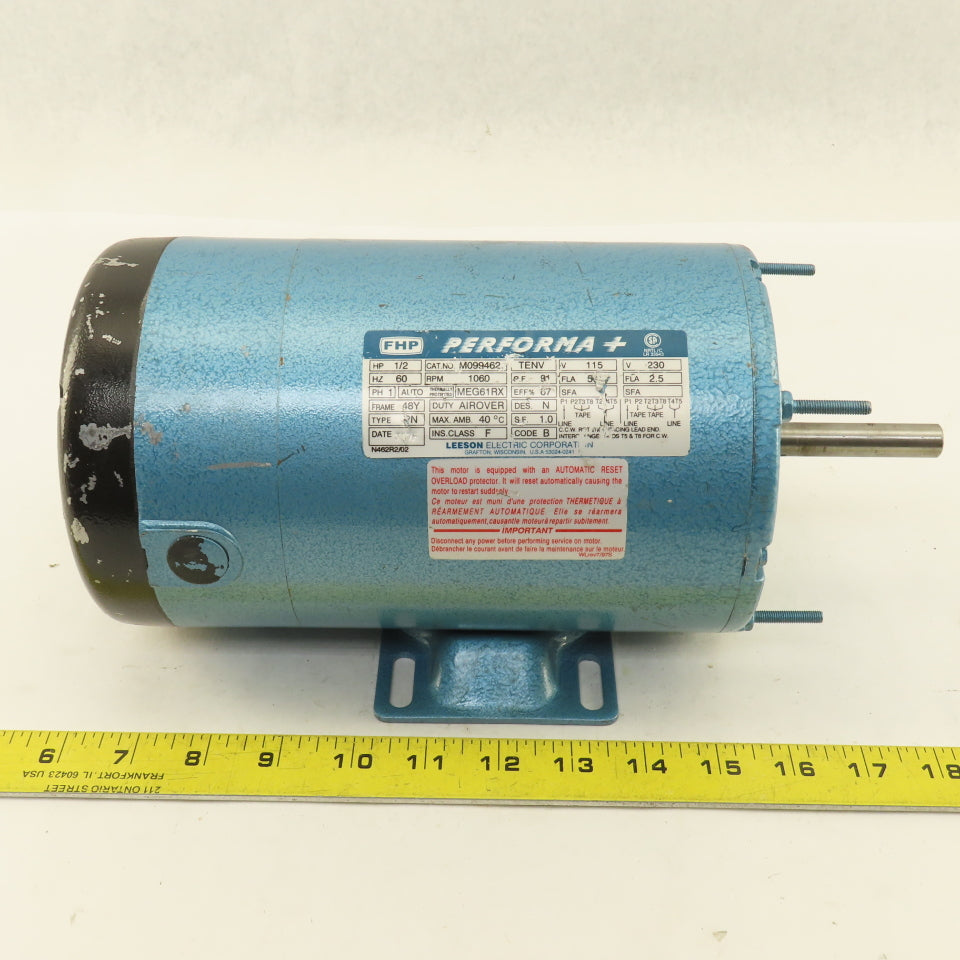FHP M099462 Performa + 1/2Hp 1060RPM 1Ph 115/230V AC Motor