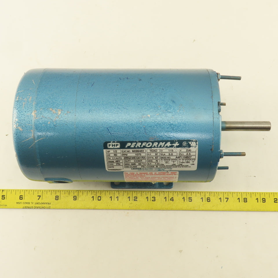 FHP M099462 Performa + 1/2Hp 1075RPM 115/230V 1Ph AC Motor