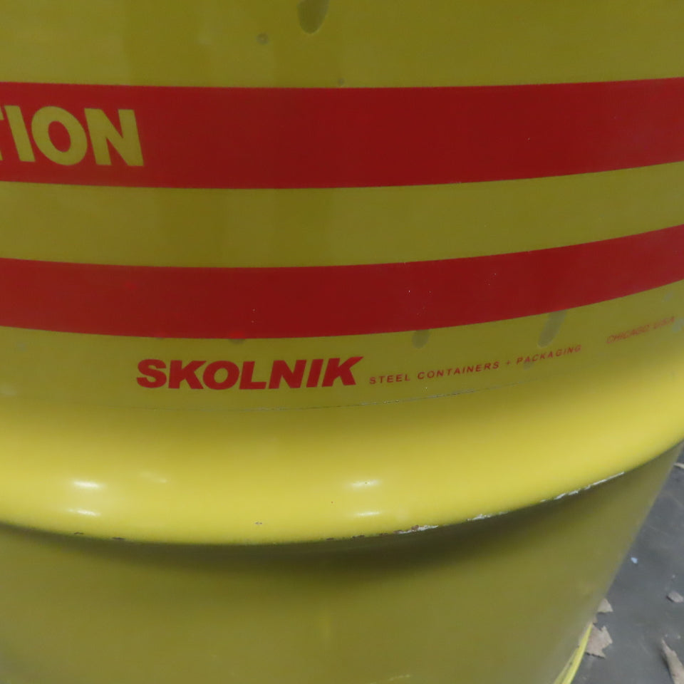 Skilnik 55 Gallon Open Head Coated Carbon Steel Salvage Transport Overpack Drum