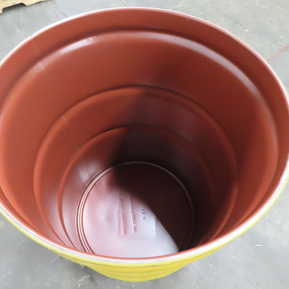 Skilnik 55 Gallon Open Head Coated Carbon Steel Salvage Transport Overpack Drum