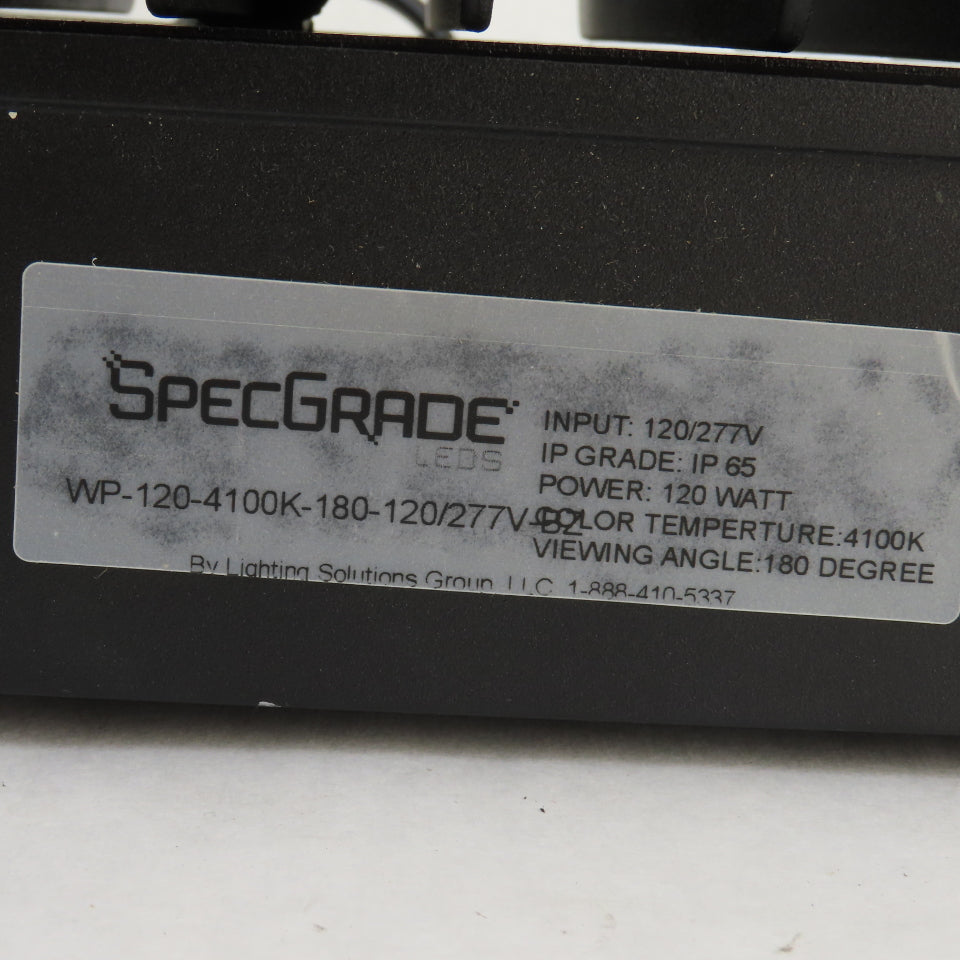 SpecGrade W-120-4100K-180-120/277V-BZ LED Wall Pack Security Light 120/277V
