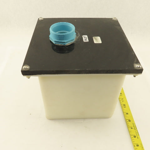 Zurn 8" x 8" x 8" Nylon 2 Gallon Drain Debris Trap Tank 2" x 1-1/2" NPT