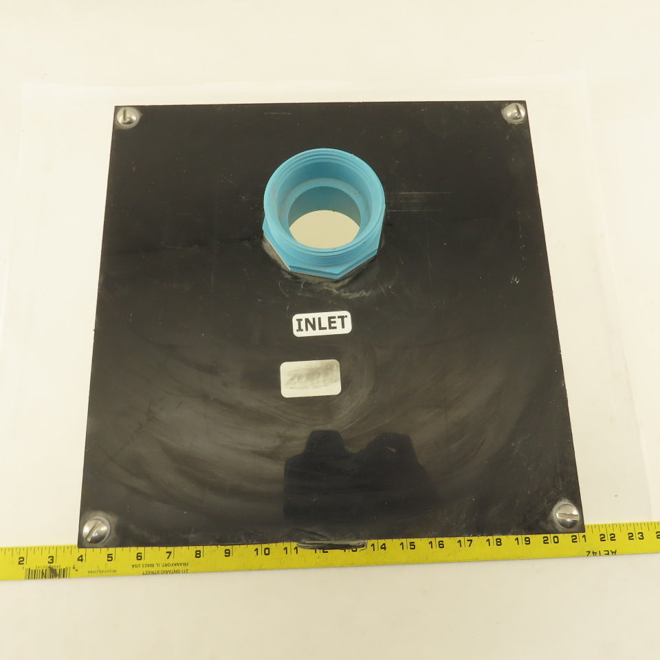Zurn 8" x 8" x 8" Nylon 2 Gallon Drain Debris Trap Tank 2" x 1-1/2" NPT