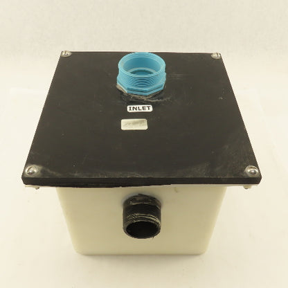 Zurn 8" x 8" x 8" Nylon 2 Gallon Drain Debris Trap Tank 2" x 1-1/2" NPT
