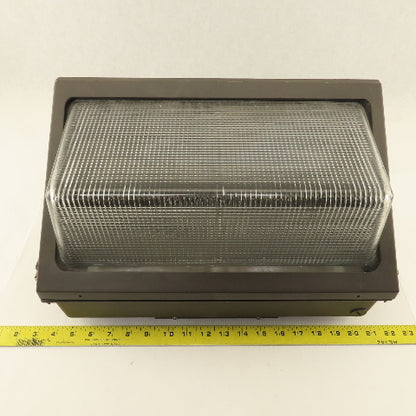 17" x 10-1/2" x 9-1/2" Bronze Colored Security Light Wall Pack Housing Only