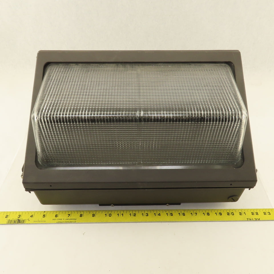 17" x 10-1/2" x 9-1/2" Bronze Colored Security Light Wall Pack Housing Only