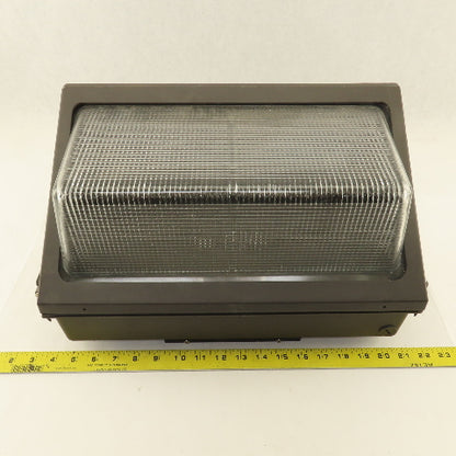 17" x 10-1/2" x 9-1/2" Bronze Colored Security Light Wall Pack Housing Only
