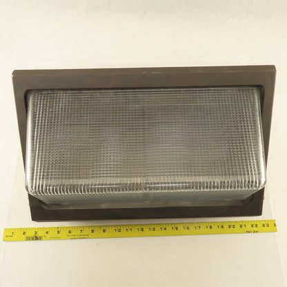 17" x 10-1/2" x 9-1/2" Bronze Colored Security Light Wall Pack Housing Only