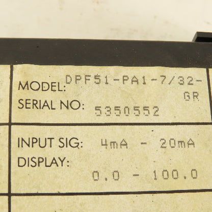 Omega DPF51-PA1-7/32-GR Mini Size Digital Panel Meter 3-1/2 Digit 7-32V