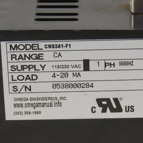 Omega CN8241-F1 115/230V 1Ph 4-20MA Temperature Process Controller